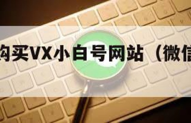 微信一手购买VX小白号网站（微信小白号在哪买）